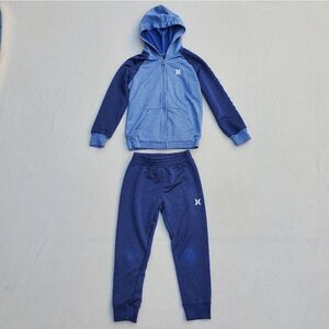 Hurley Blue Hoodie Jacket and Joggers Size 5